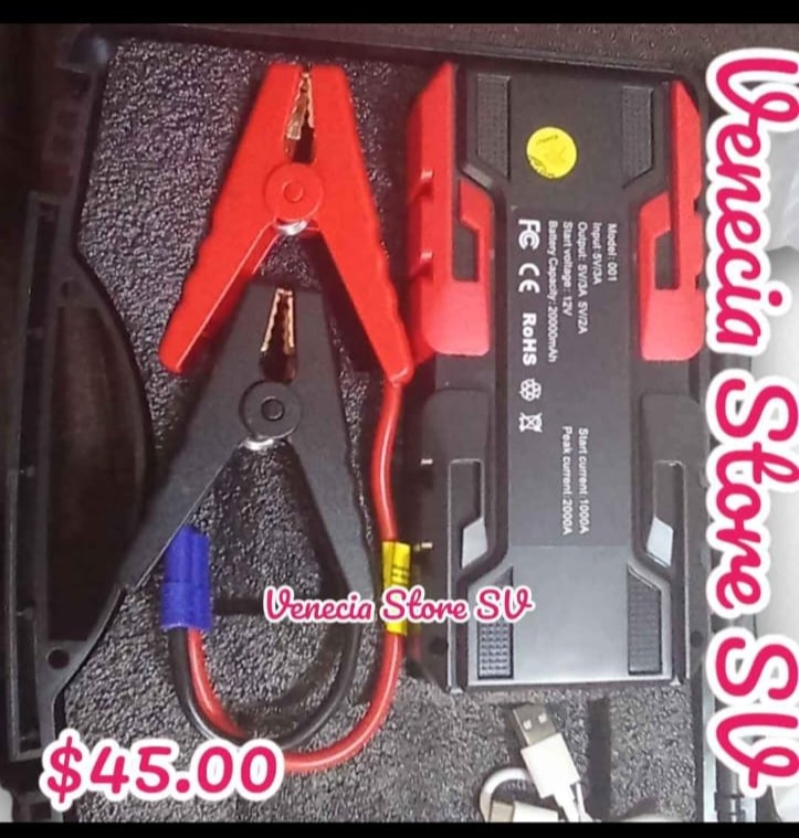 Arrancador de Auto y Power Bank