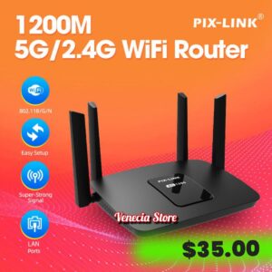 Router WiFi de doble banda PIX-LINK AC1200